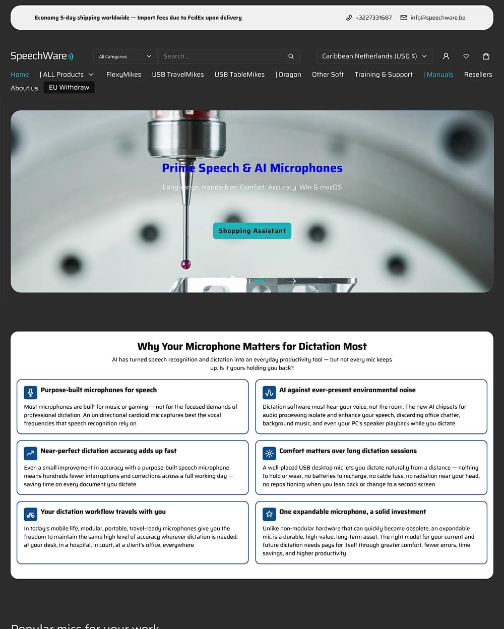 SpeechWare storefront