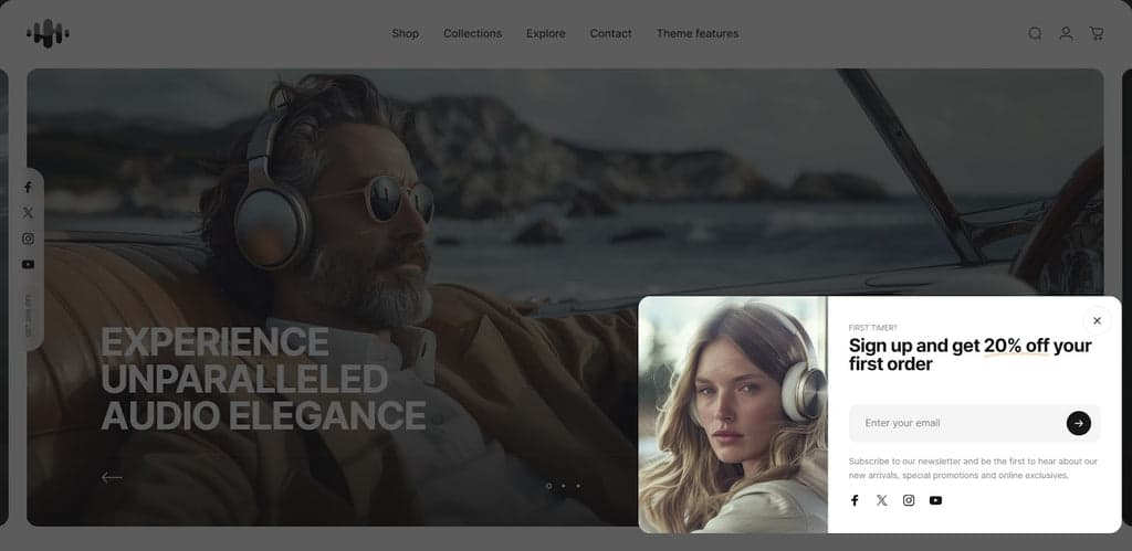 Concept Theme - Pop-up Sign-up