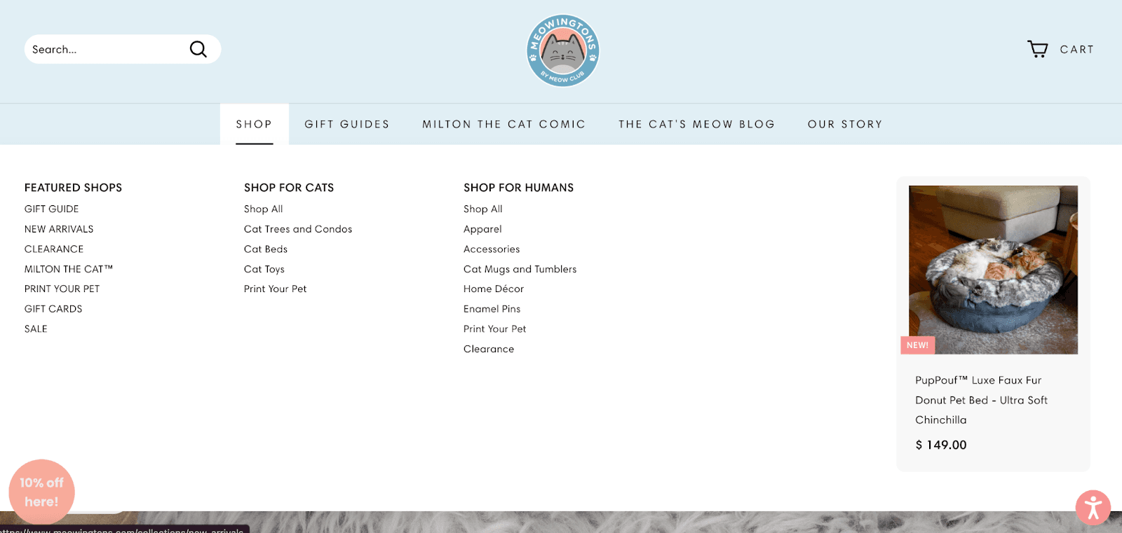 Meowingtons store