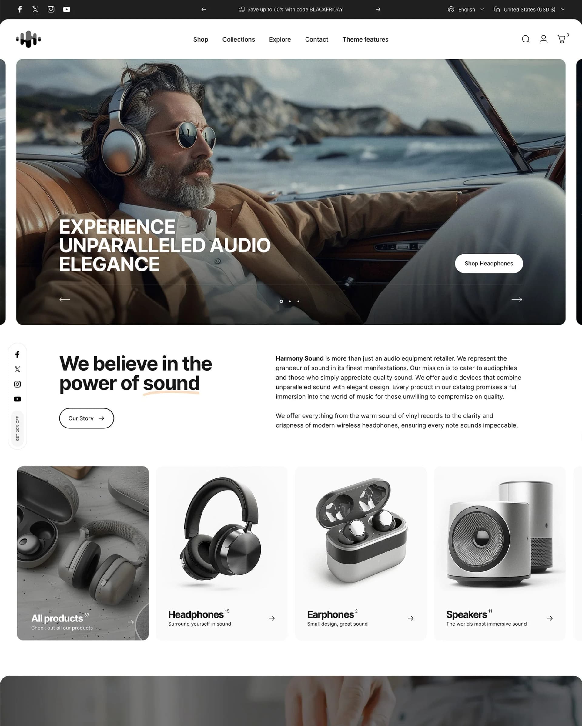 Concept theme homepage demo