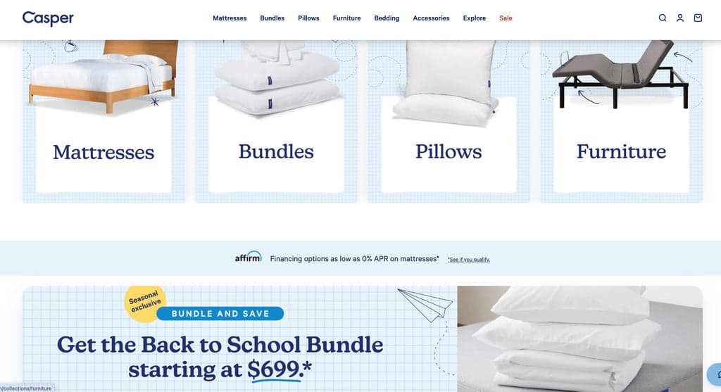 Casper – Direct-to-Consumer Sleep Innovator SHopify