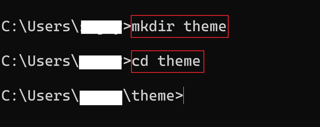 Mkdir and cd Command Lines in CMD
