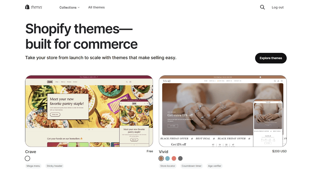 Shopify Theme Store