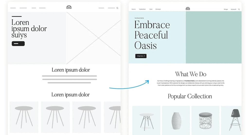 Editing and Finalizing a Rough Website Wireframe