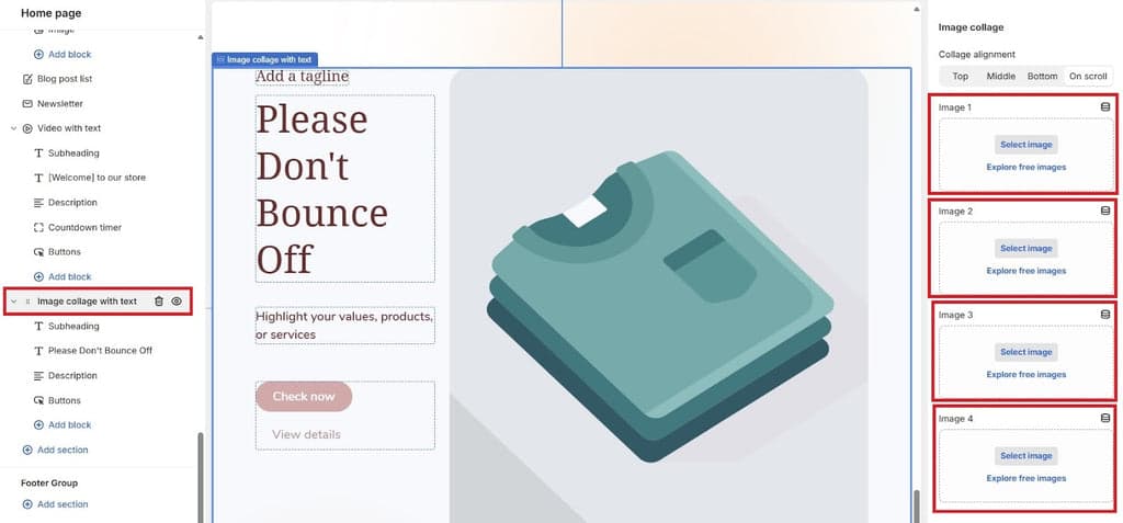 Shopify Theme Editor - Select Image Media Boxes