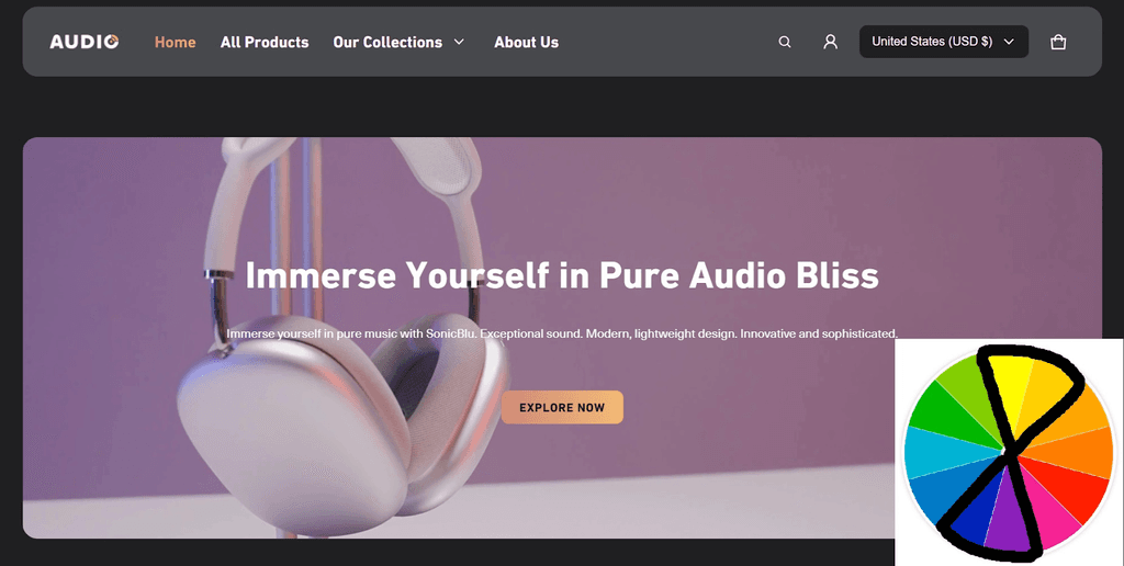 Complementary Color Scheme - Electro Theme