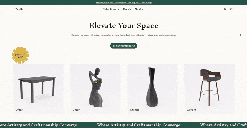 Blum Theme Demo Website Scroll