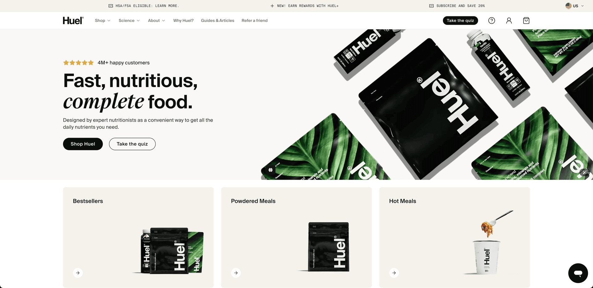 wellness ecommerce homage example