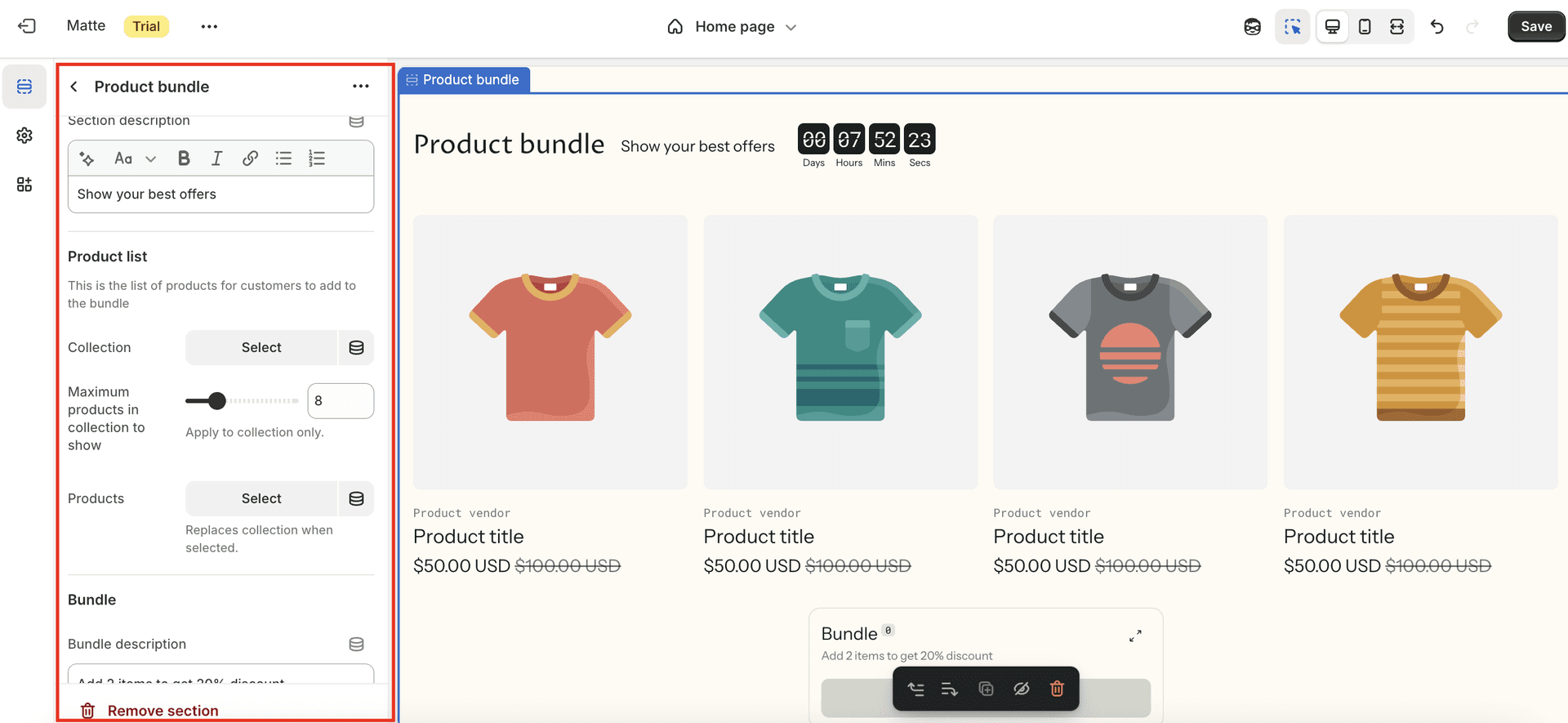 configure product bundle