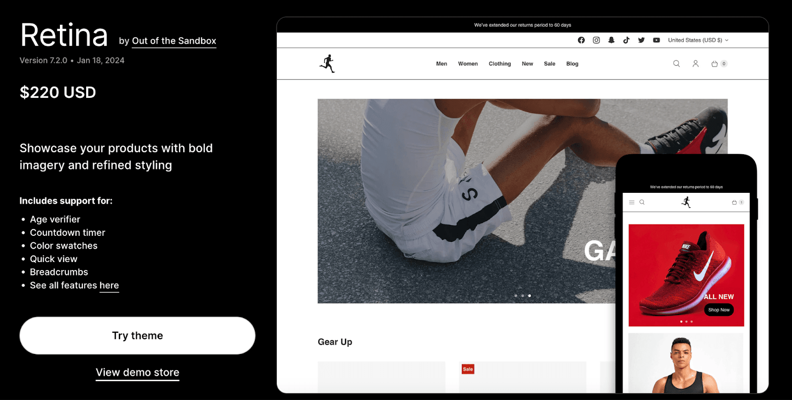 retina theme