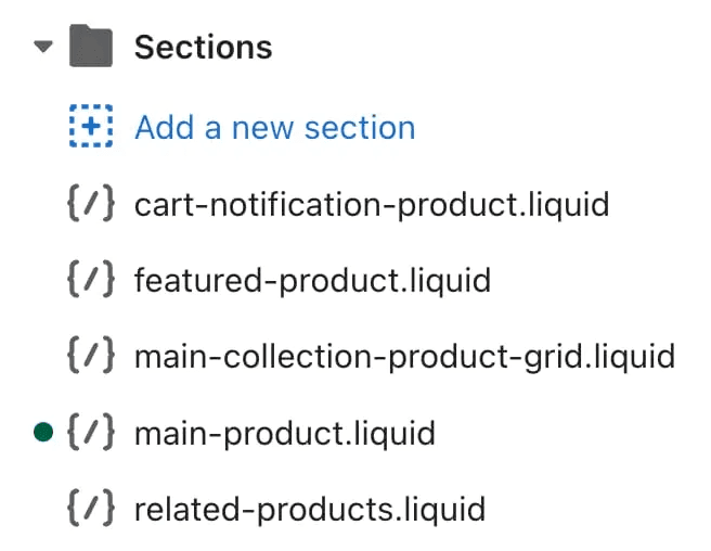 Find code change in theme editor