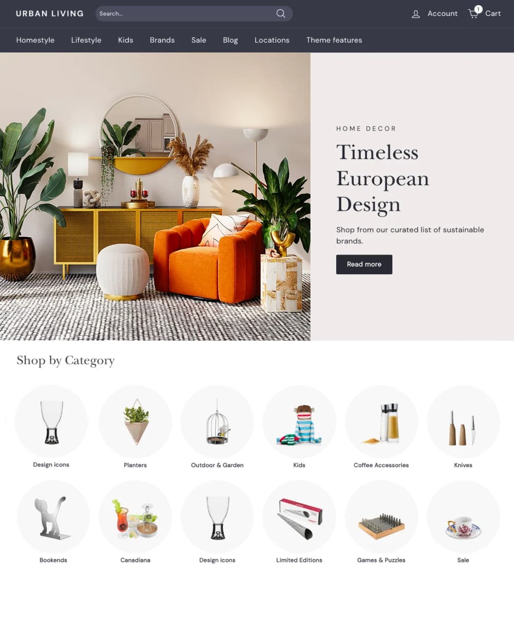Expanse Shopify theme storefront with deep multi-category filtering and sidebar navigation