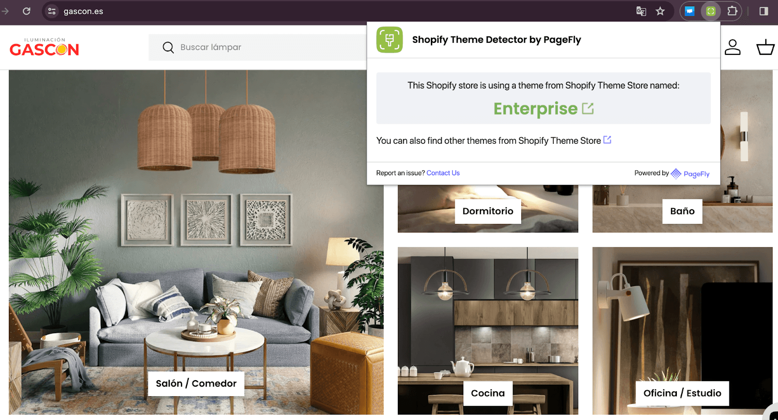 Shopify theme detector by PageFly