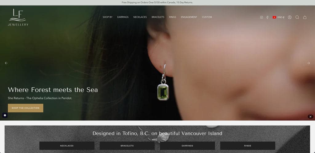 jewelry theme example