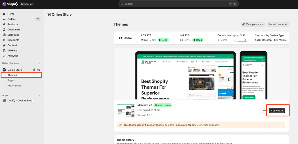 set up mega menu in theme
