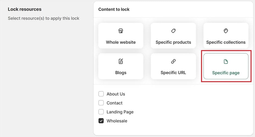 Sami B2B Lock - Lock Resources Section