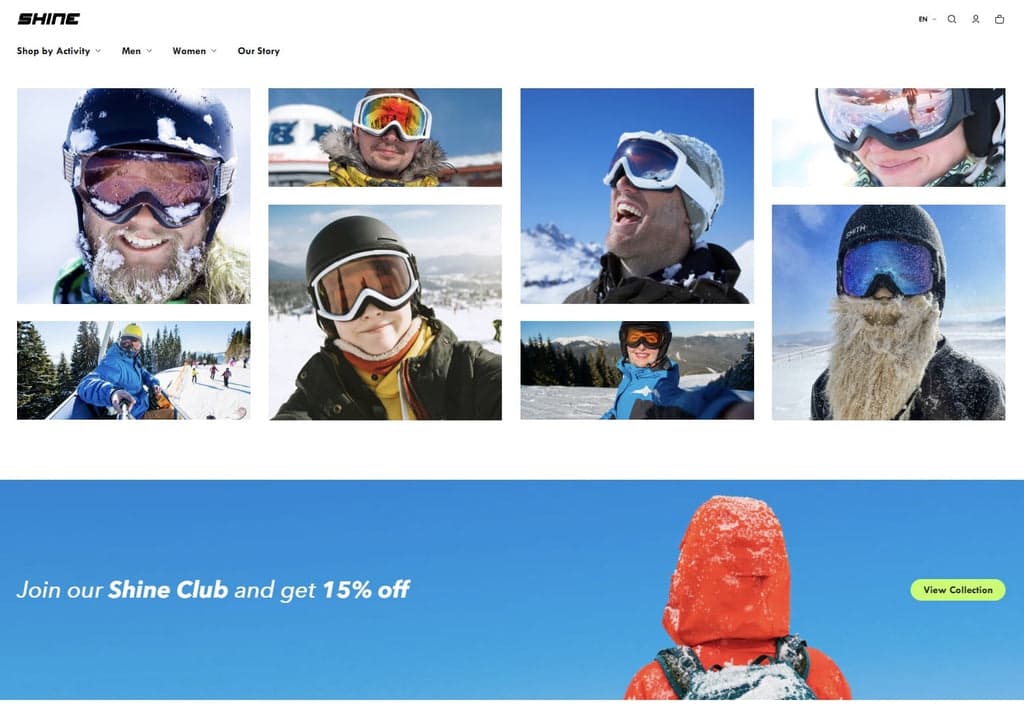 Shine Demo Store - Shopify Images on the Product Page