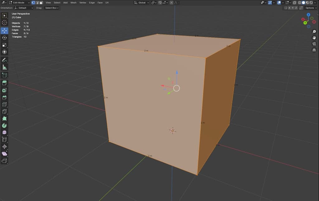 Blender - Cube Model Measurements