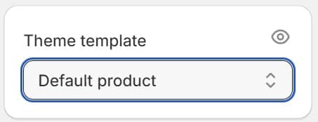 Shopify Product Theme Template Section
