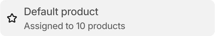 Default Product Shopify Product Page Template assigned to 10 products