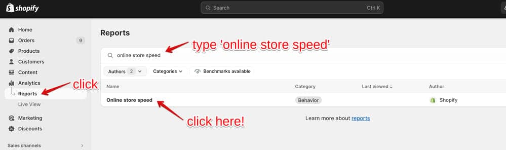 Shopify How To Find The Shopify Store Speed Guide