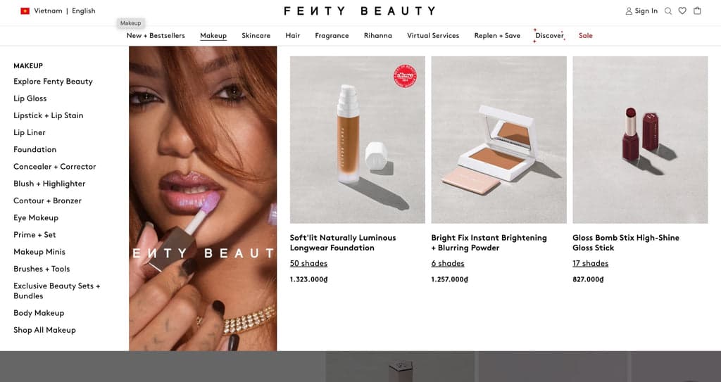 beauty shopify store inspiration
