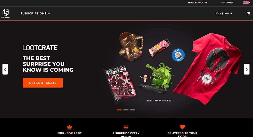 subscription boxes shopify store example