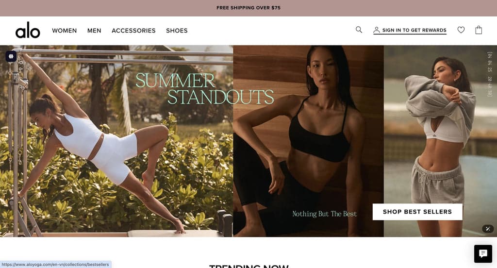 ypga shopify store example