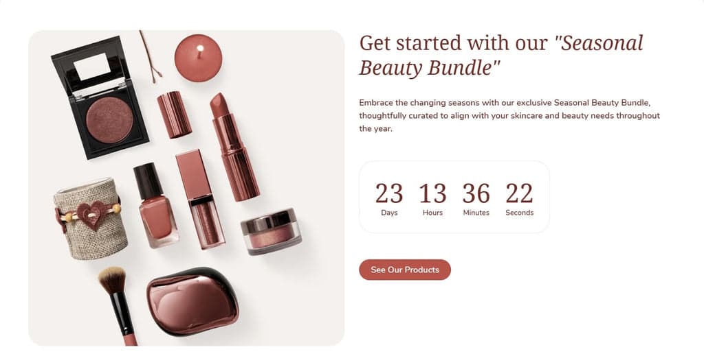 Shine Countdown Timer Banner Section