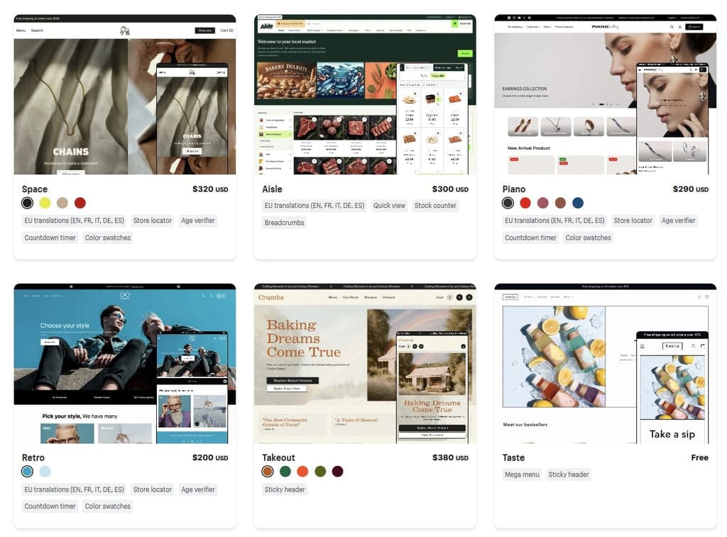 Shopify Theme Store Theme Catalog