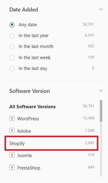 ThemeForest Catalog - Shopify Filter