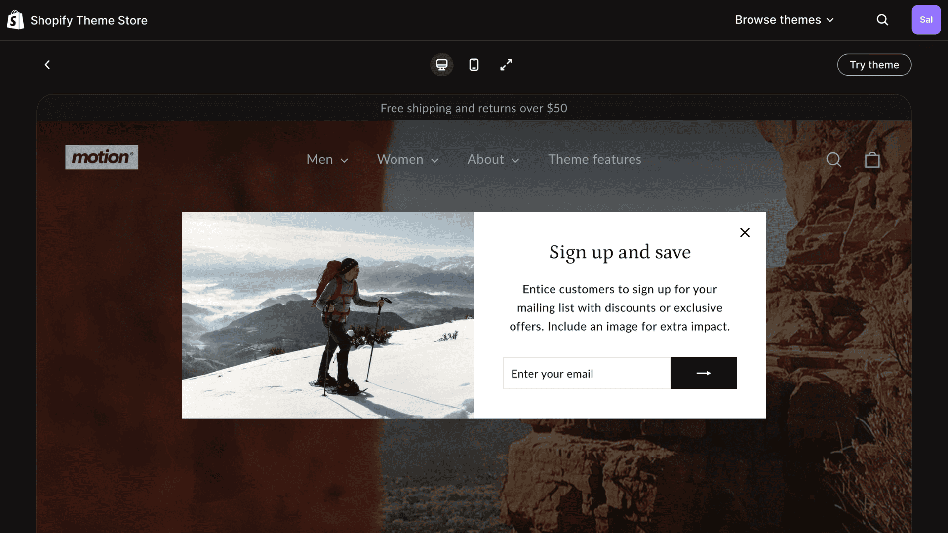motion - well-performed wholesale theme shopify