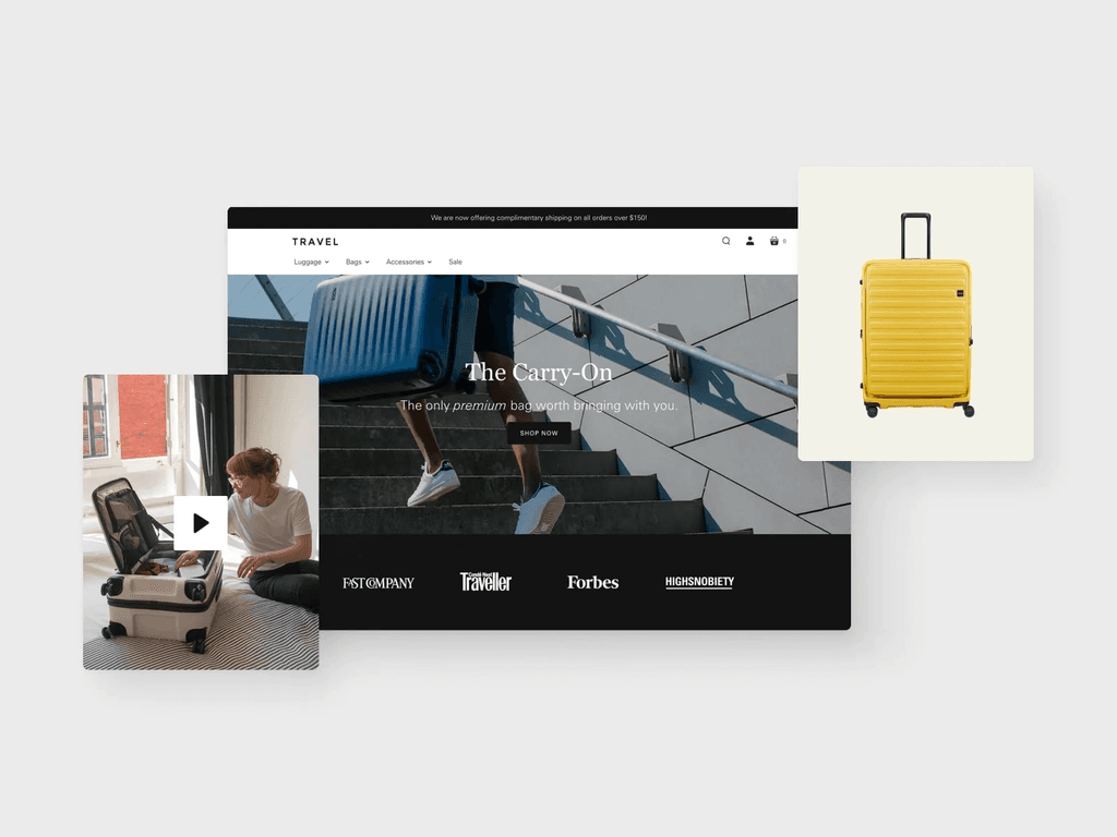 Startup theme product presentation feature