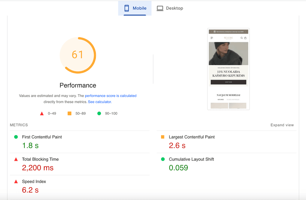 Aurora theme pagespeed
