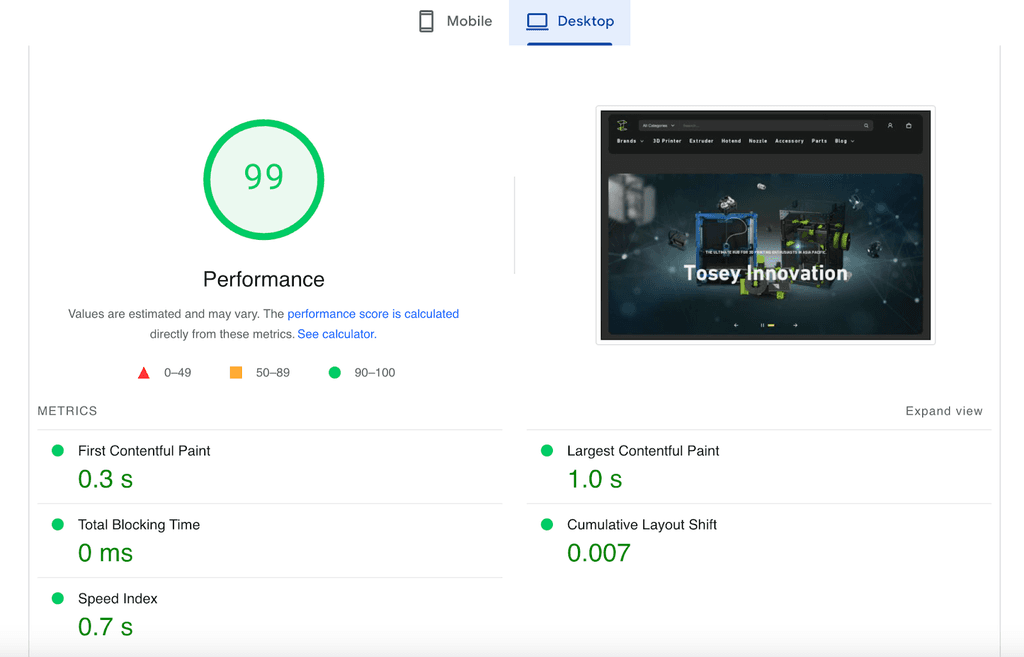 Electro theme pagespeed