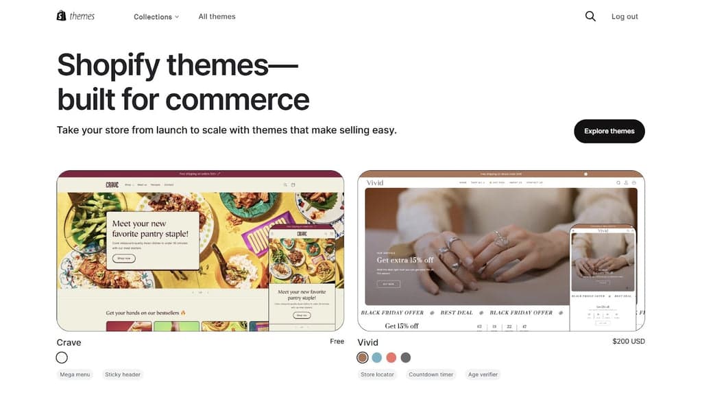 Shopify Theme Store
