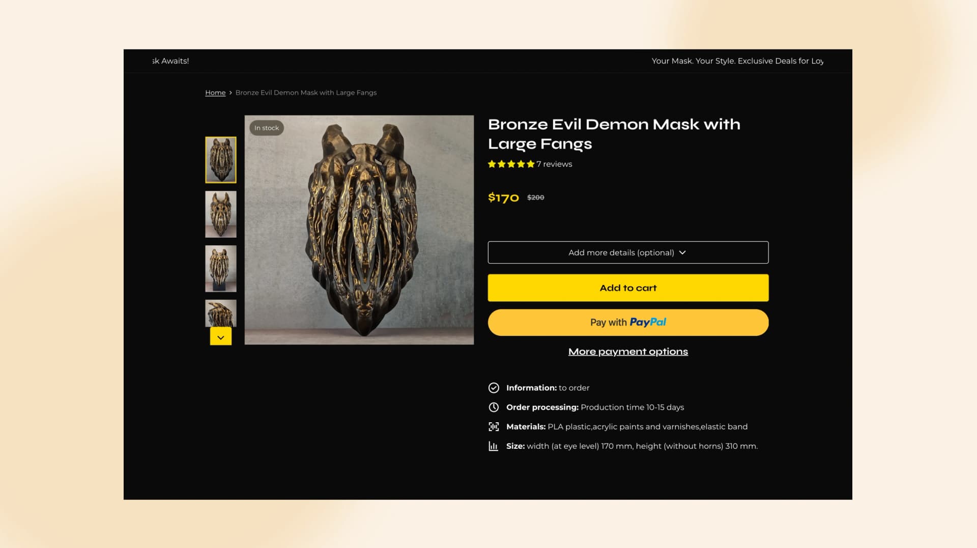 Visual-driven design built for premium products