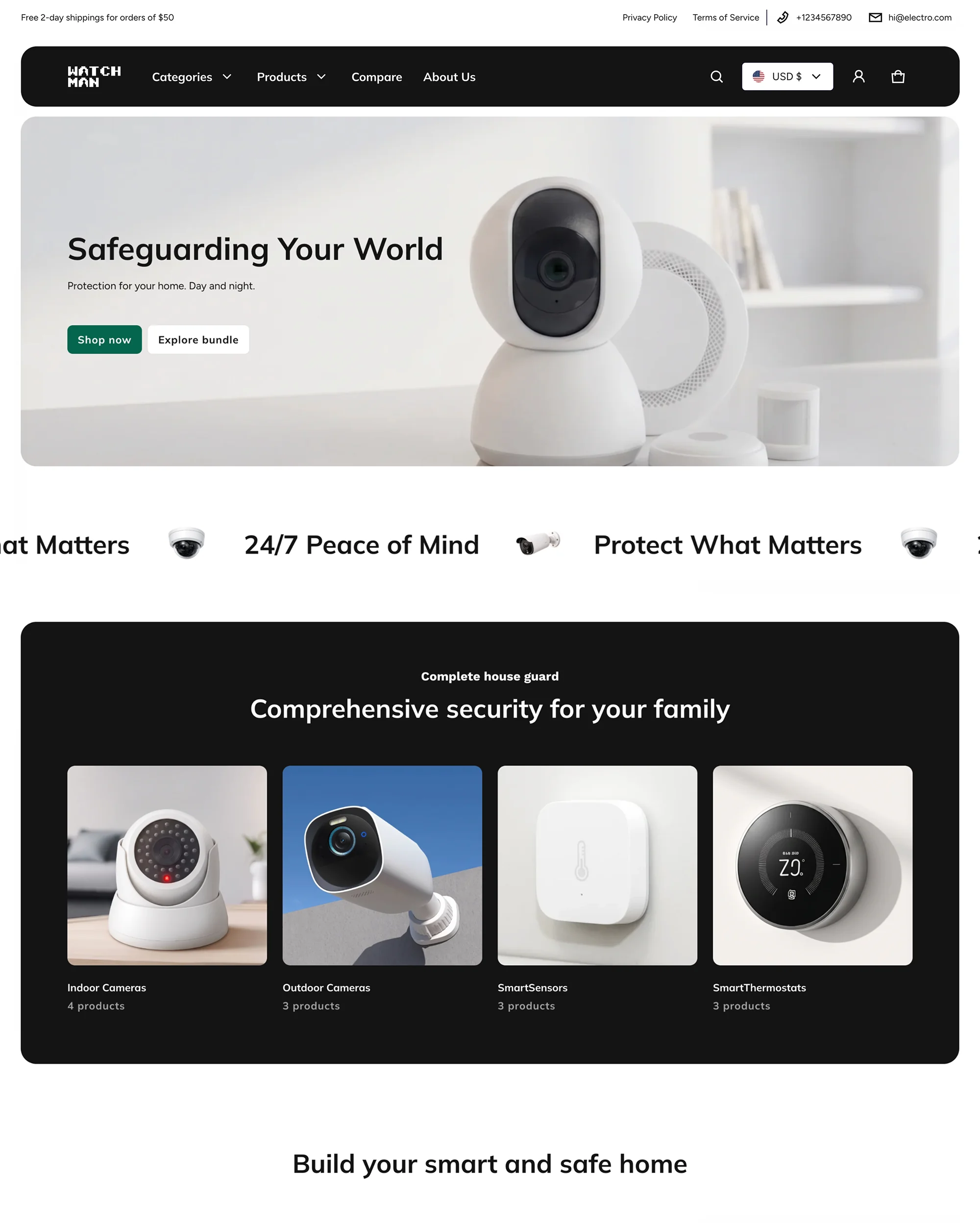 Surveillance Shopify theme