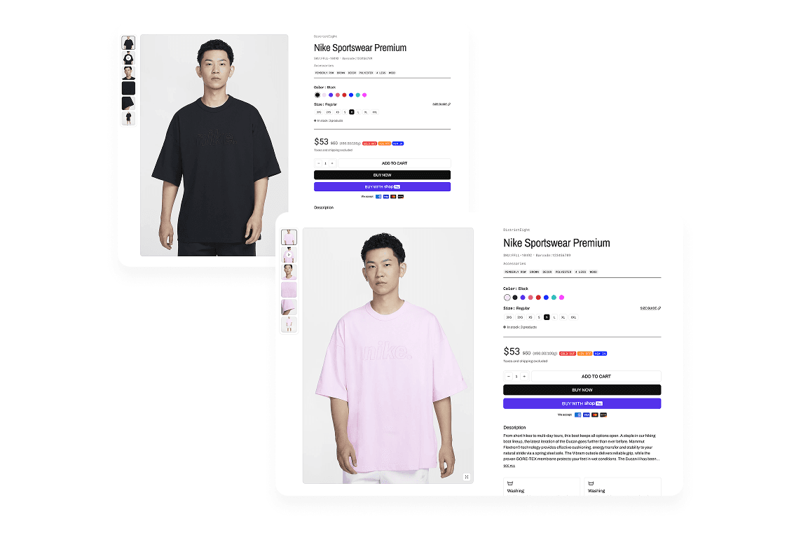 Product siblings / Combine listing