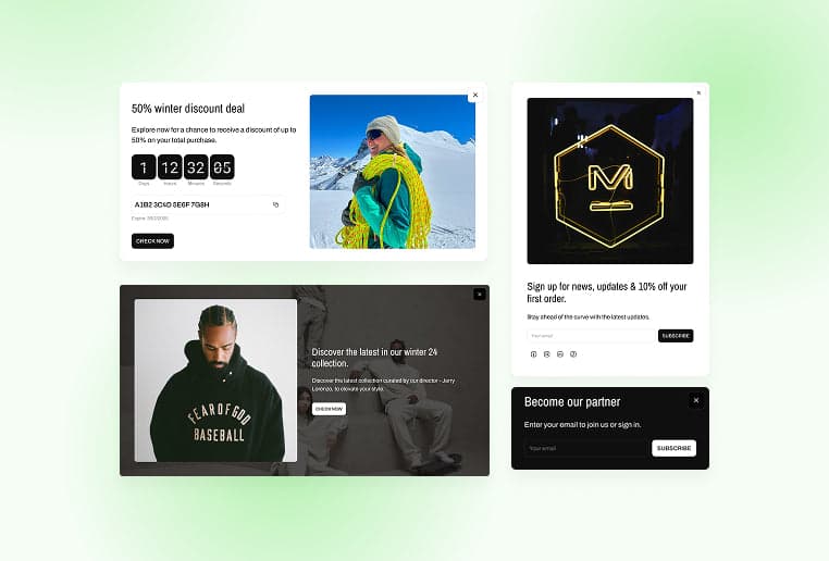Multi-trigger popups