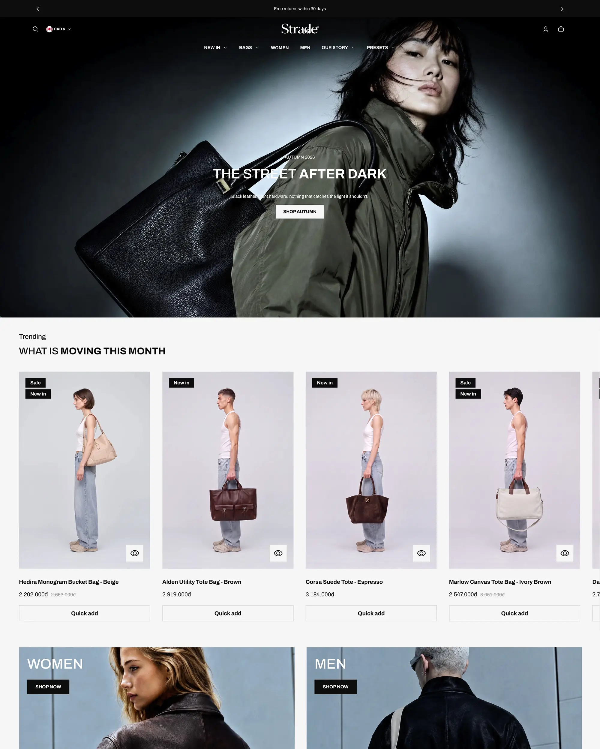 Strade Shopify theme